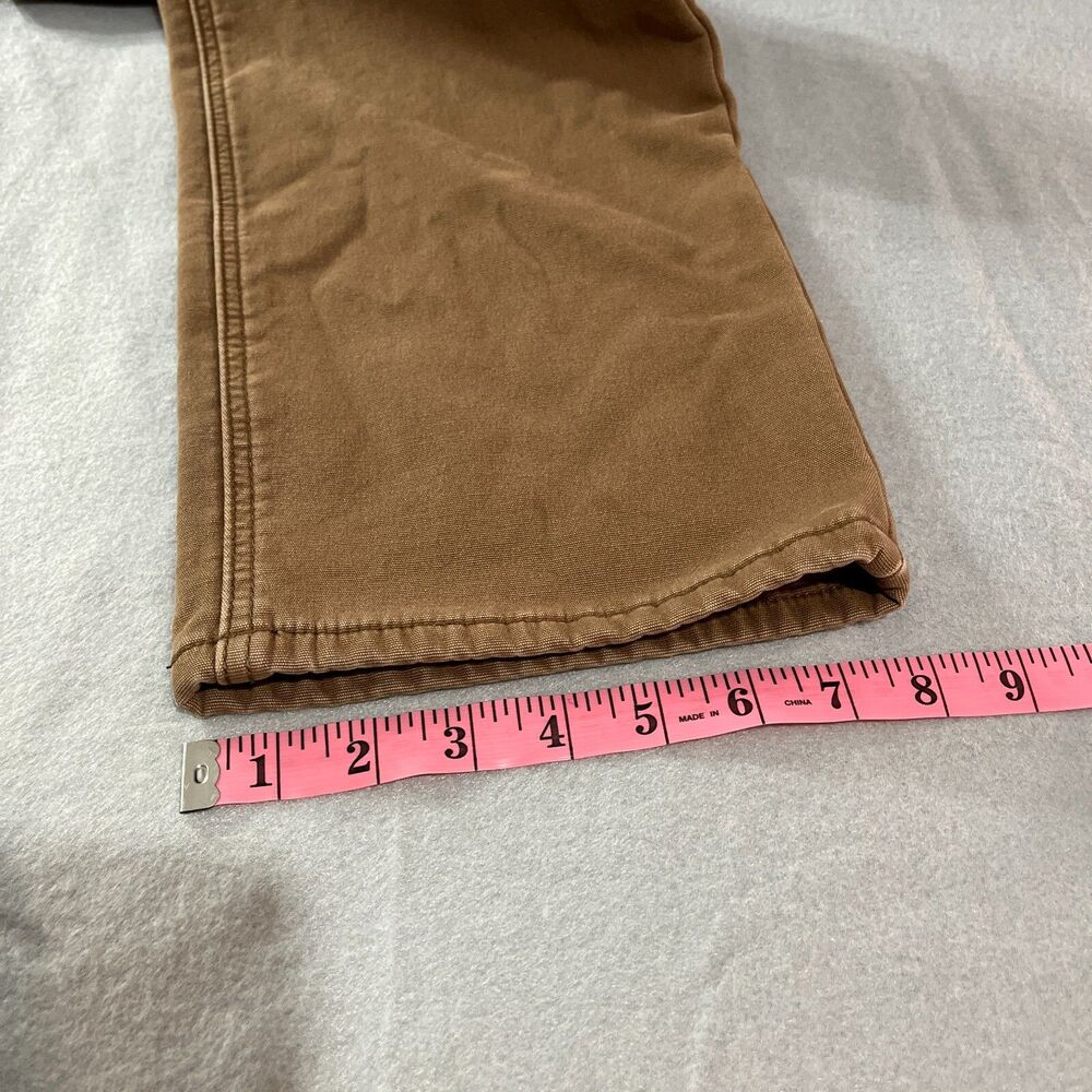 Weatherproof Fleece Lined Canvas Pants Mens 36x29 Brown Workwear Outdoor - Picture 11 of 11